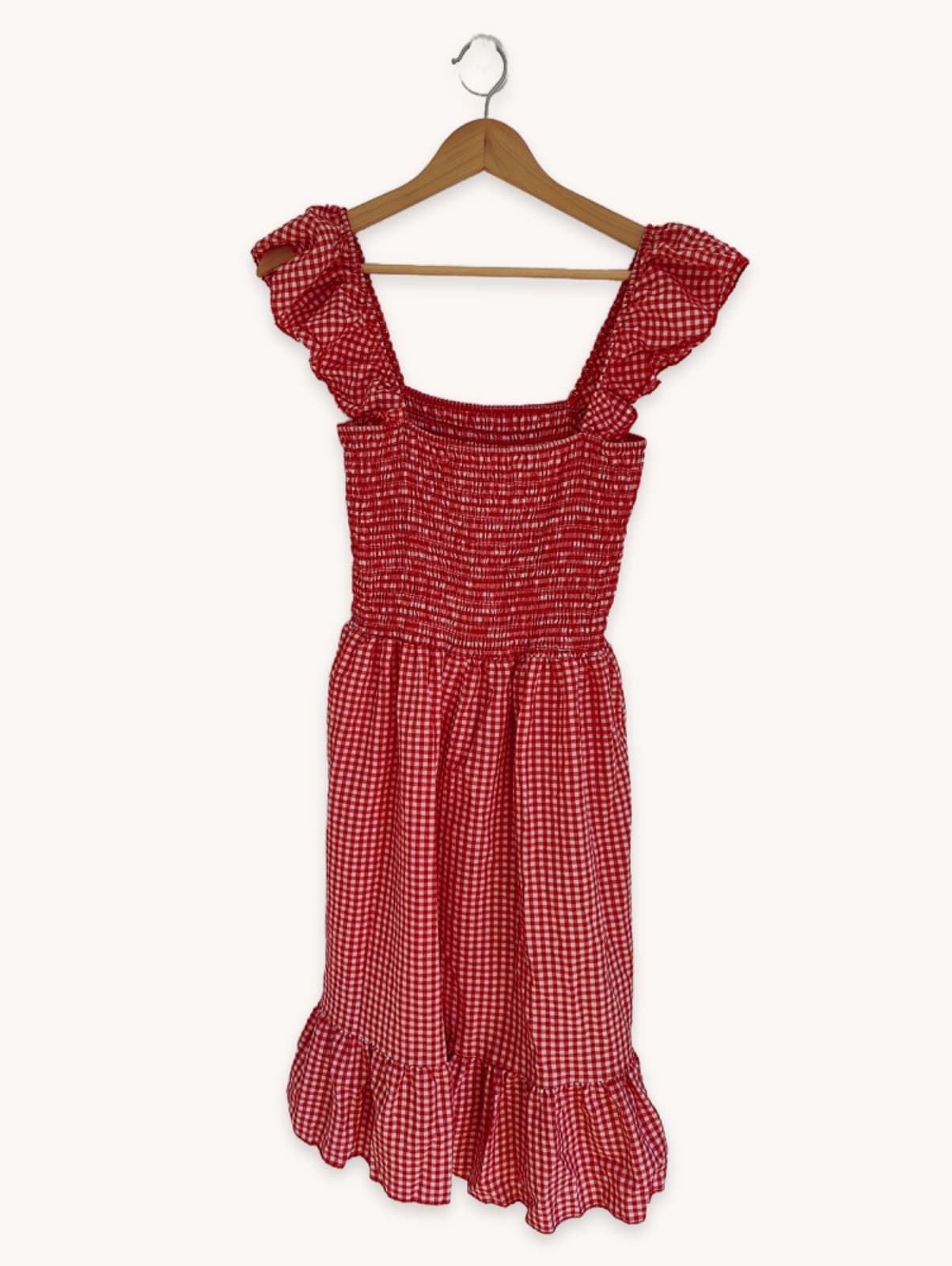 Robe à imprimé vichy rouge – Taille S — photo 4