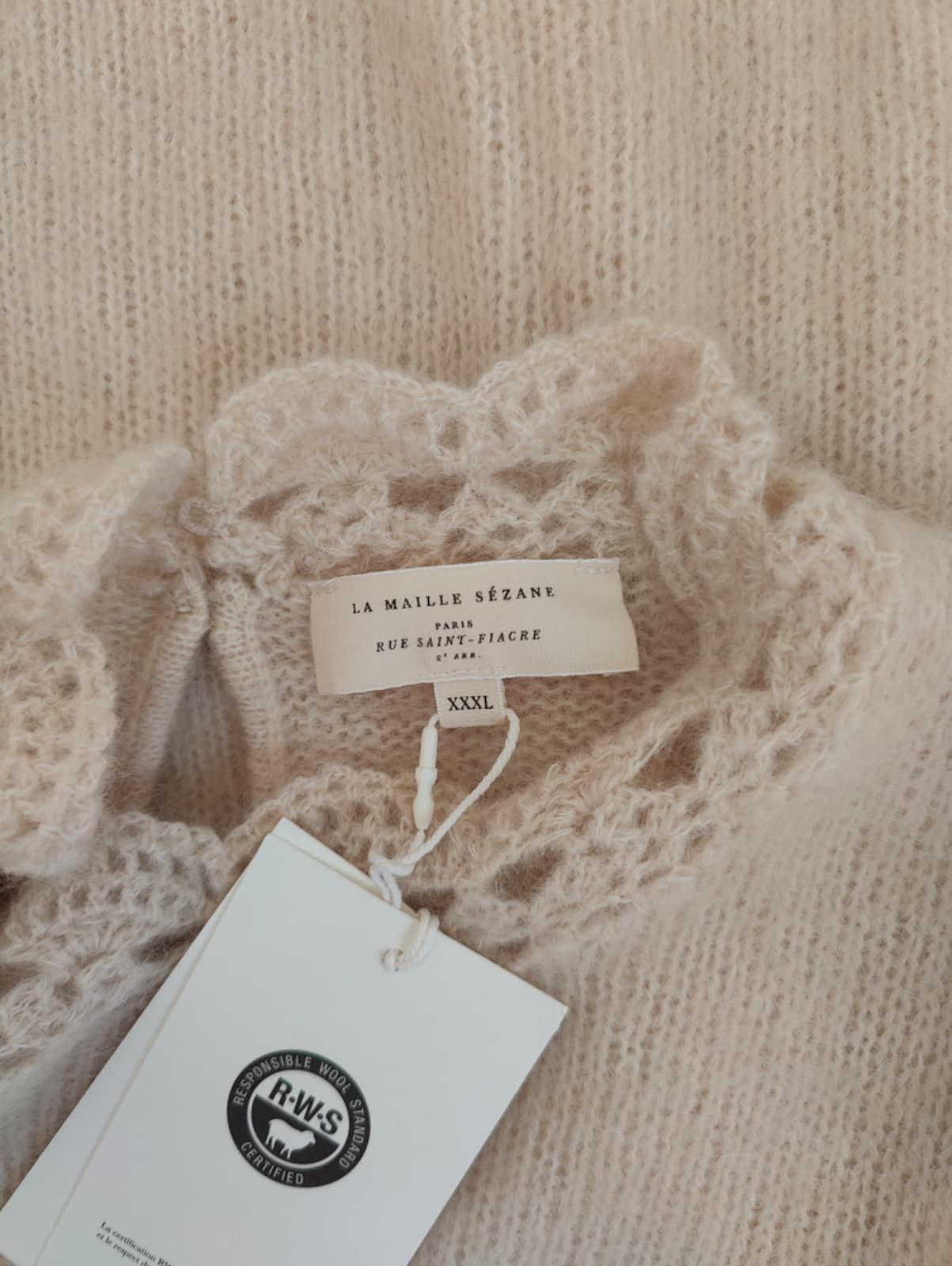 Pull Sézane beige poudré – Taille 3XL — photo 5