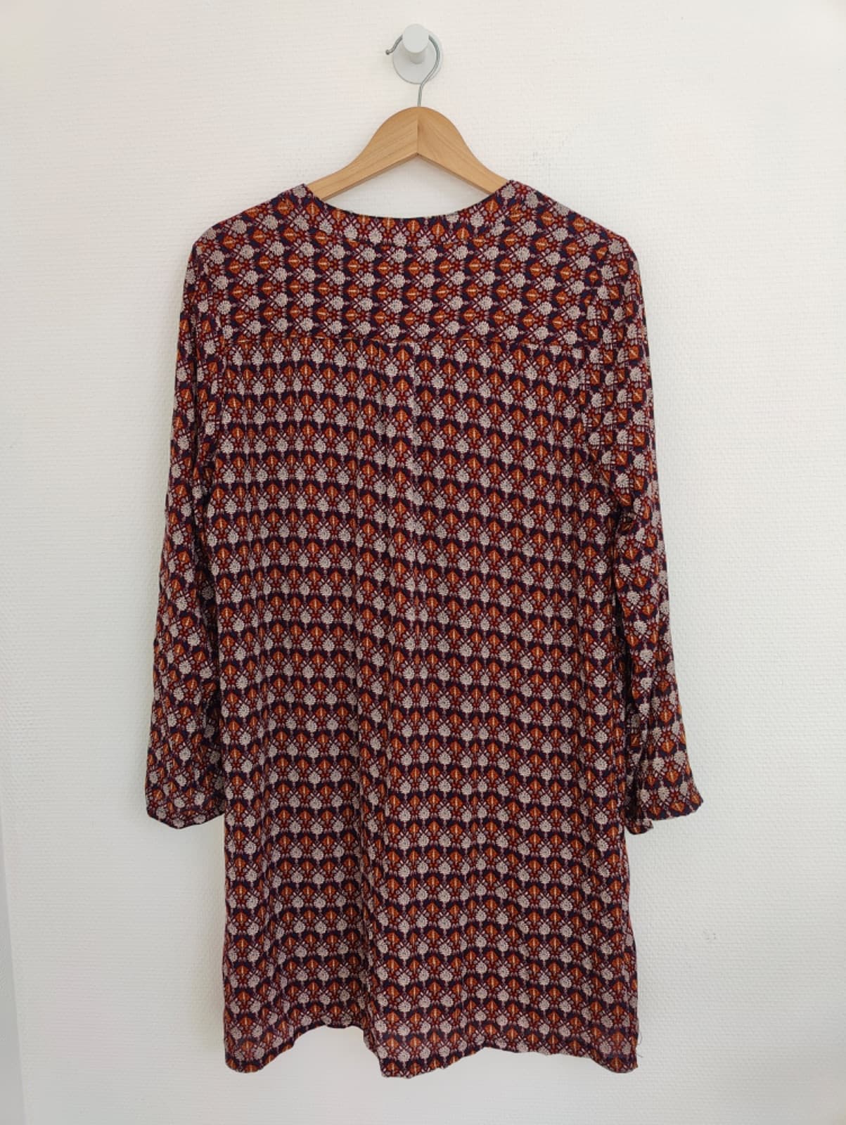 Robe Lili & Lala bordeaux à imprimé géométrique – Taille L — photo 4
