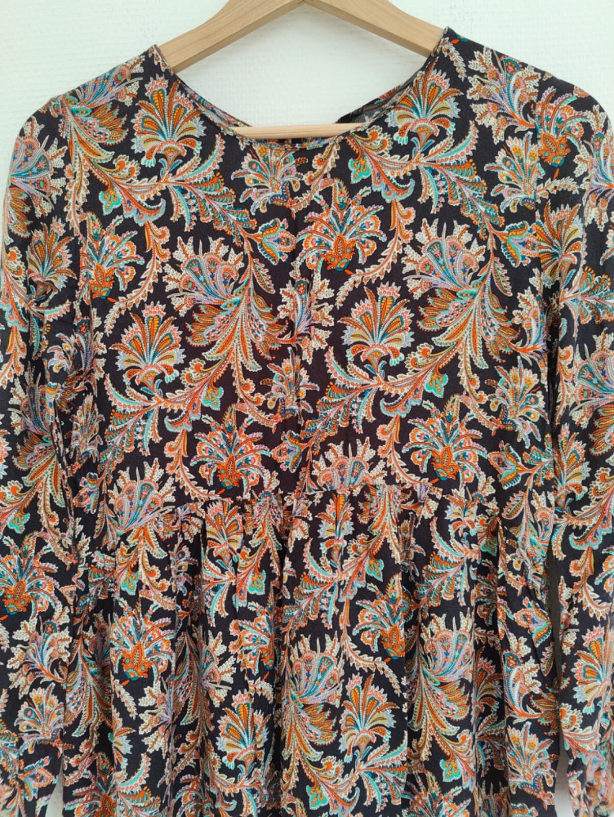 Robe fluide imprimé cachemire multicolore – Taille S — photo 3