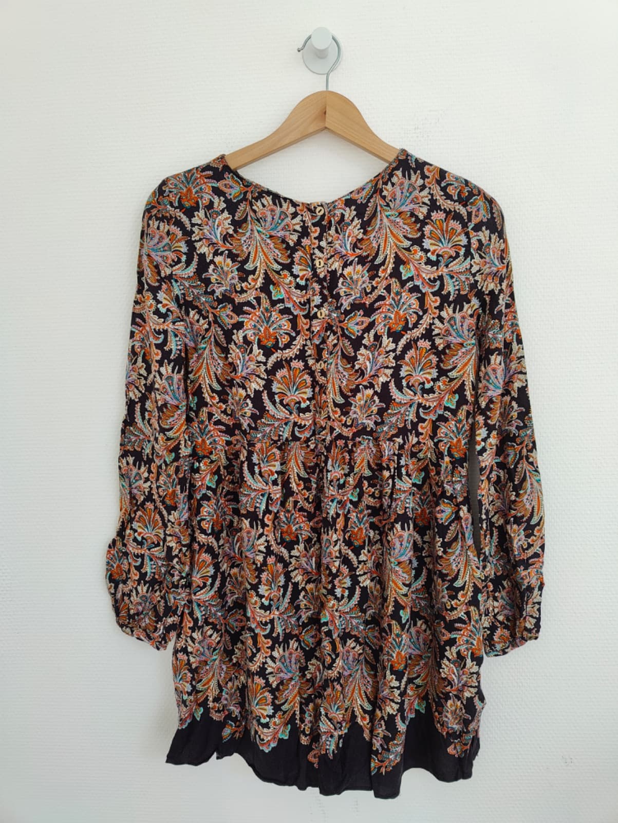 Robe fluide imprimé cachemire multicolore – Taille S — photo 4