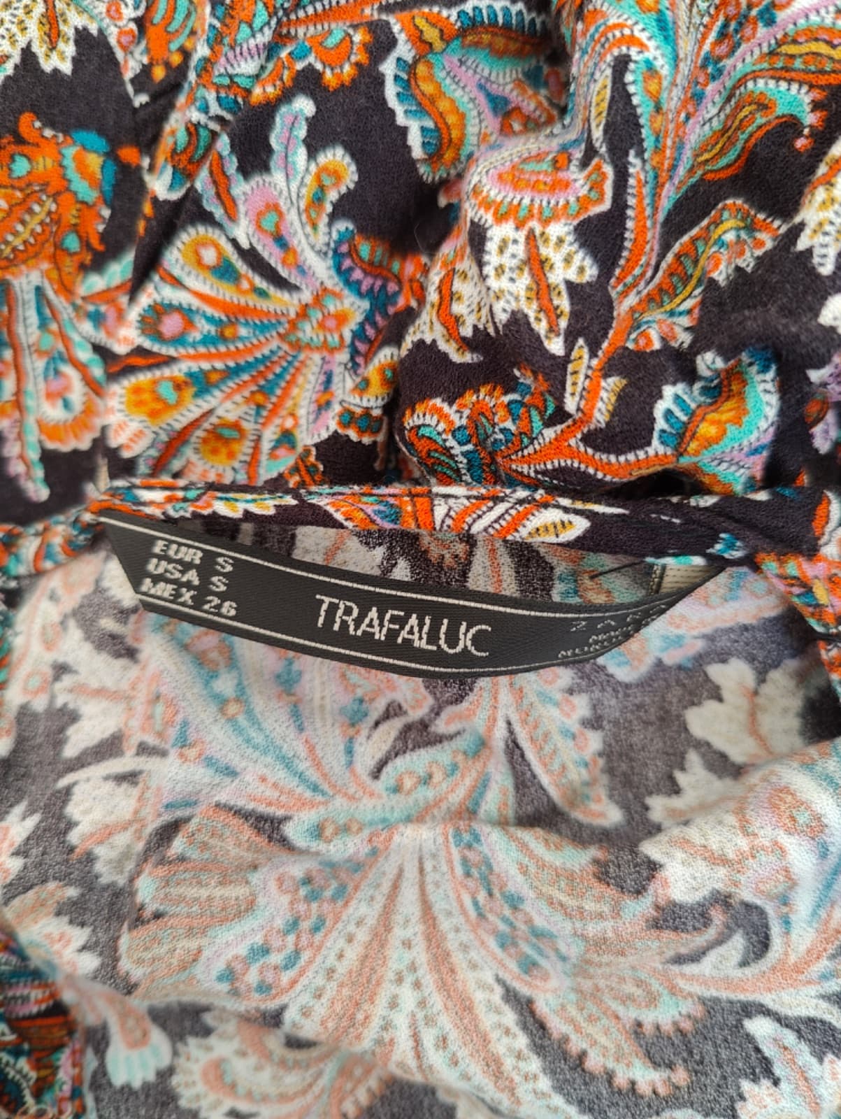 Robe fluide imprimé cachemire multicolore – Taille S — photo 5