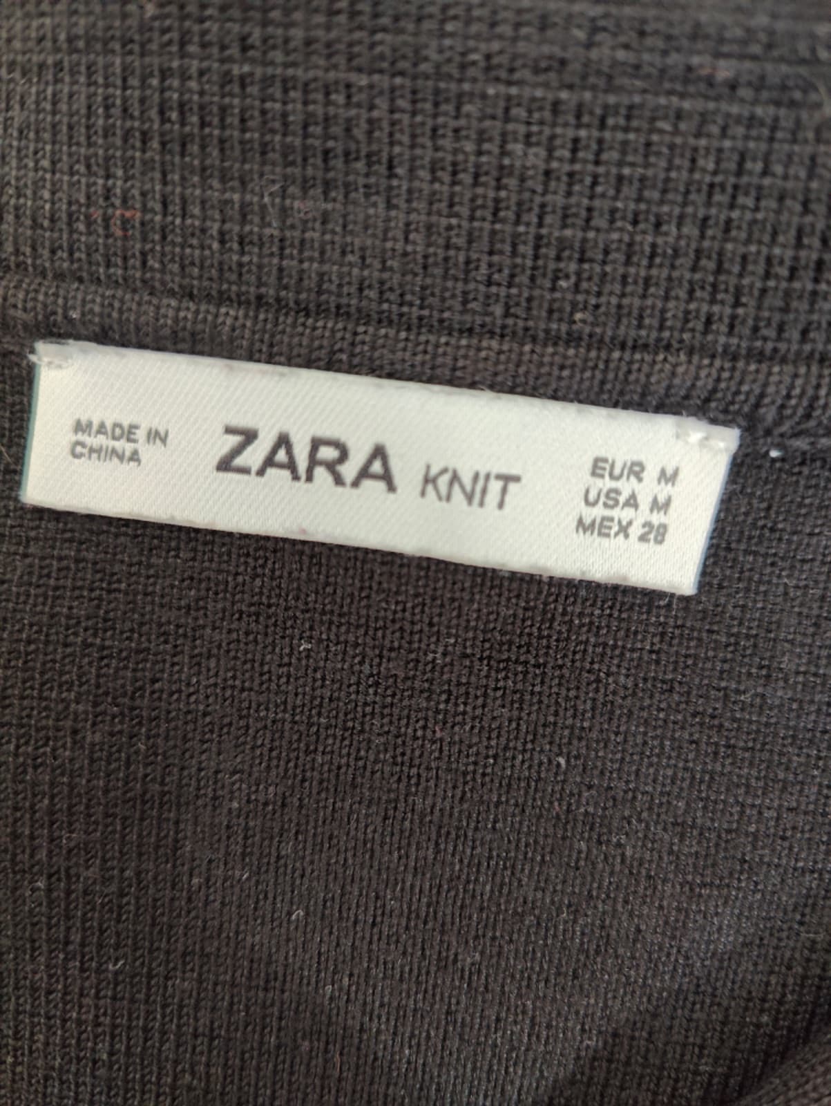 Robe Zara noire en maille à col polo – Taille S — photo 5