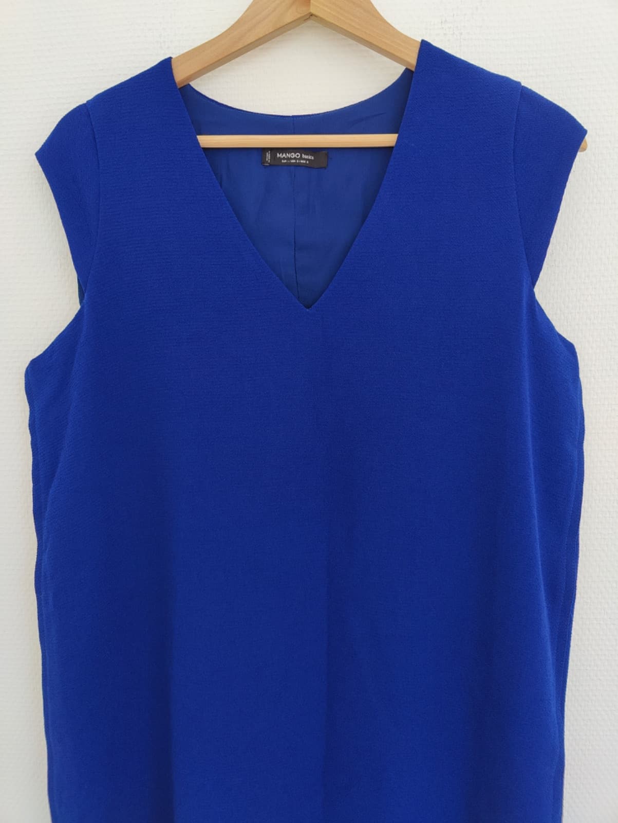 Robe Mango bleu électrique à col V – Taille L — photo 3