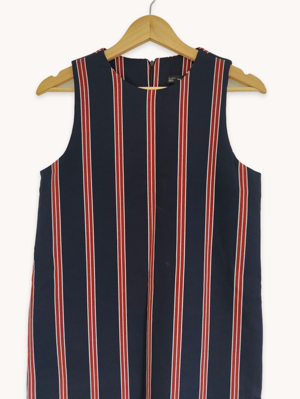 Robe Zara rayée bleu marine et rouge – Taille M — photo 3