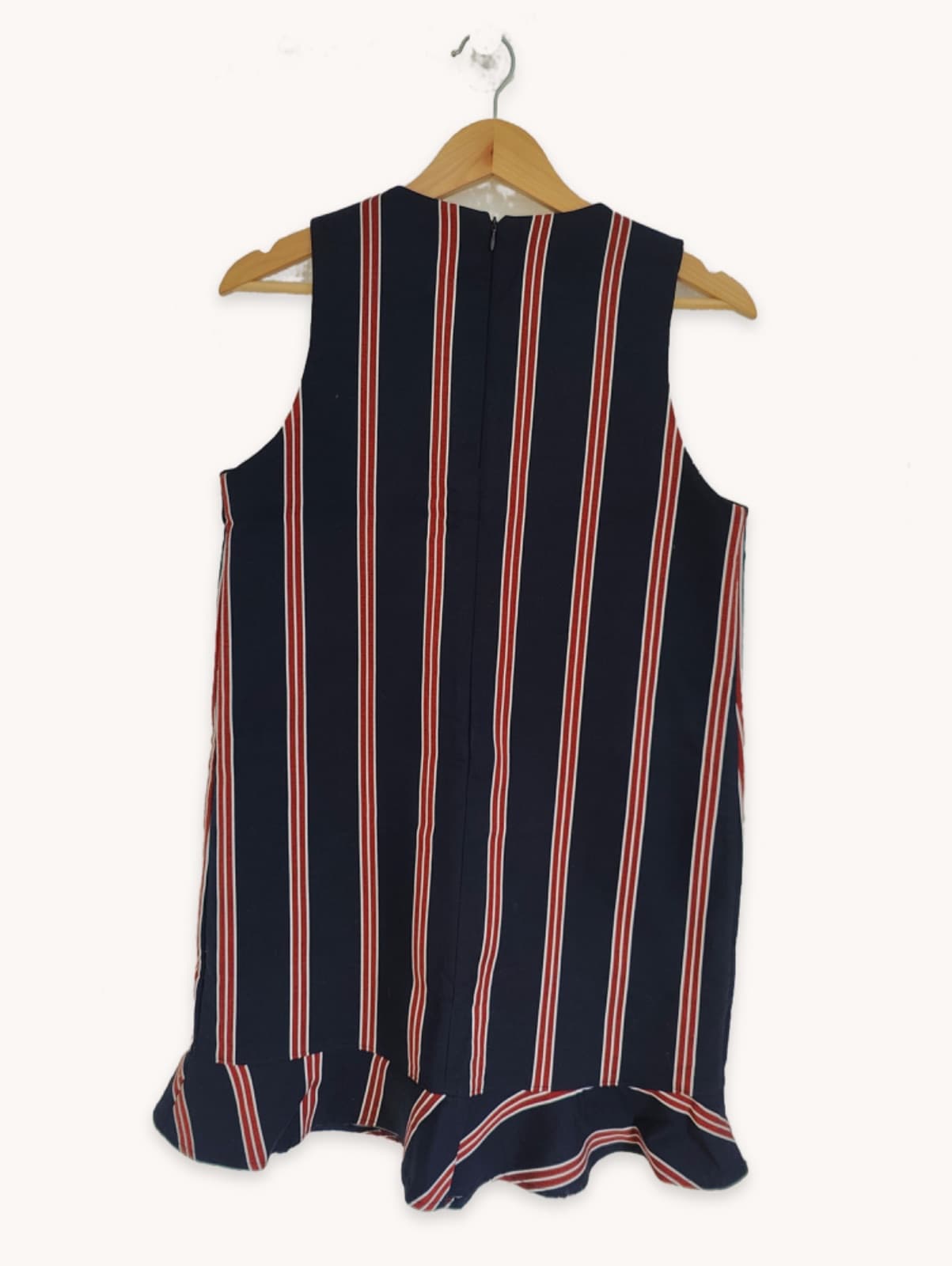 Robe Zara rayée bleu marine et rouge – Taille M — photo 4