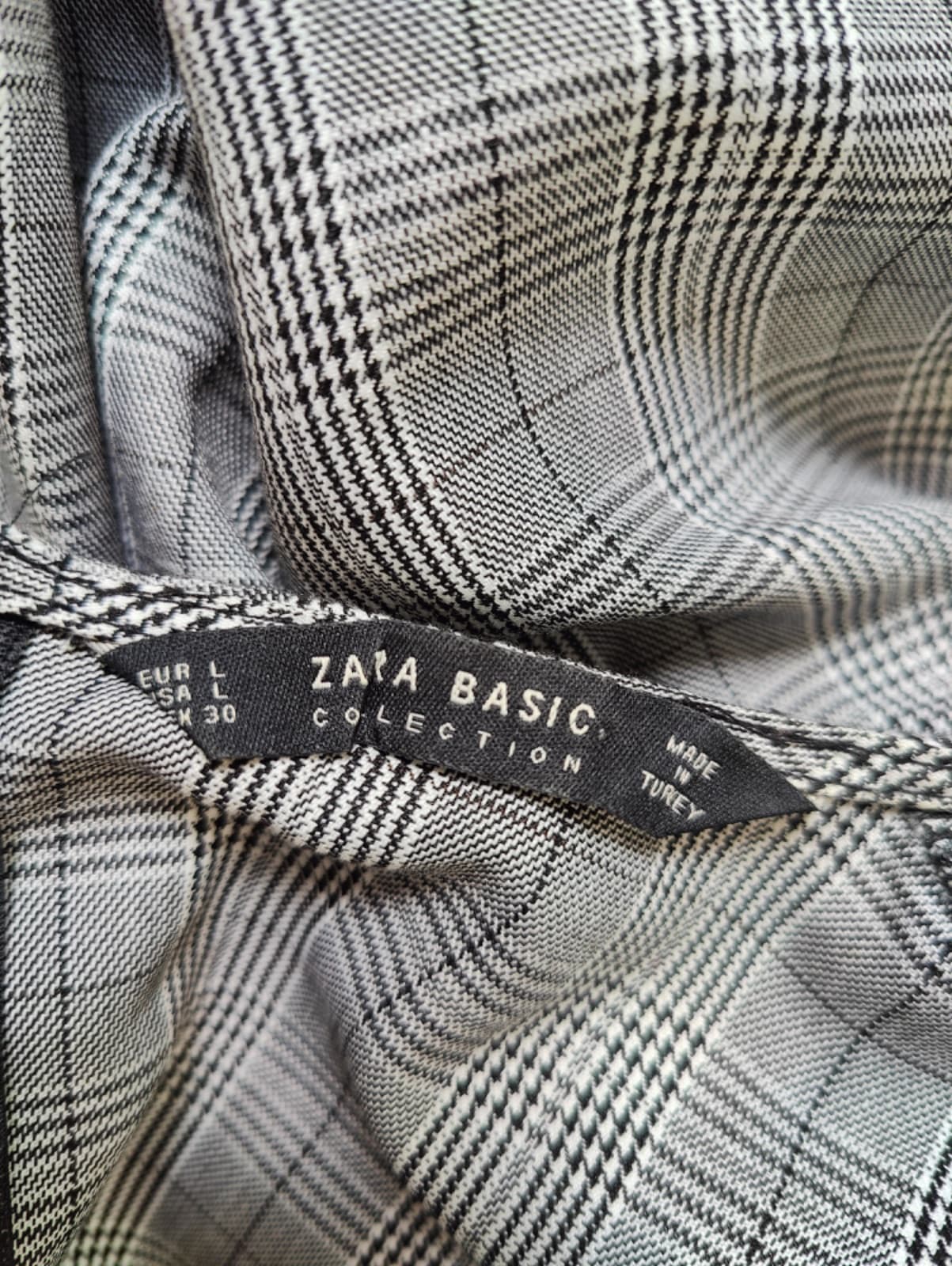 Robe droite Zara à carreaux gris – Taille L — photo 4