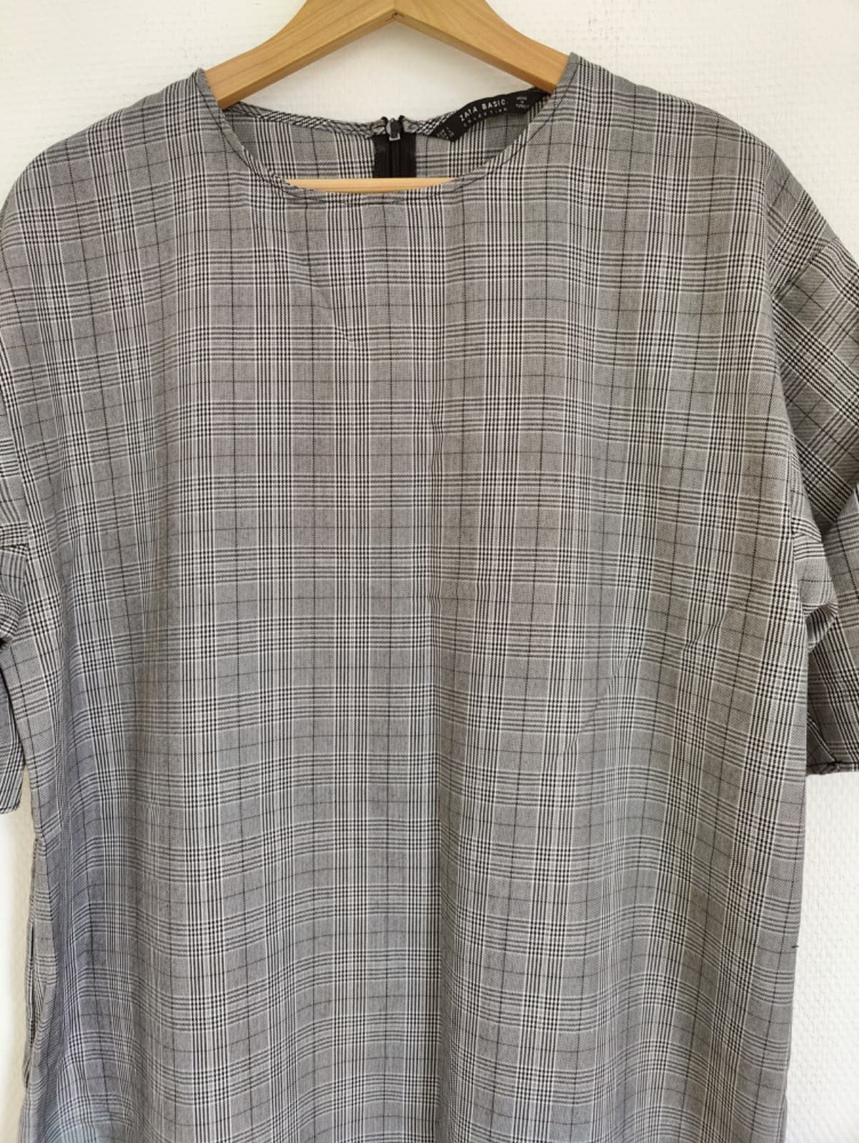 Robe droite Zara à carreaux gris – Taille L — photo 3
