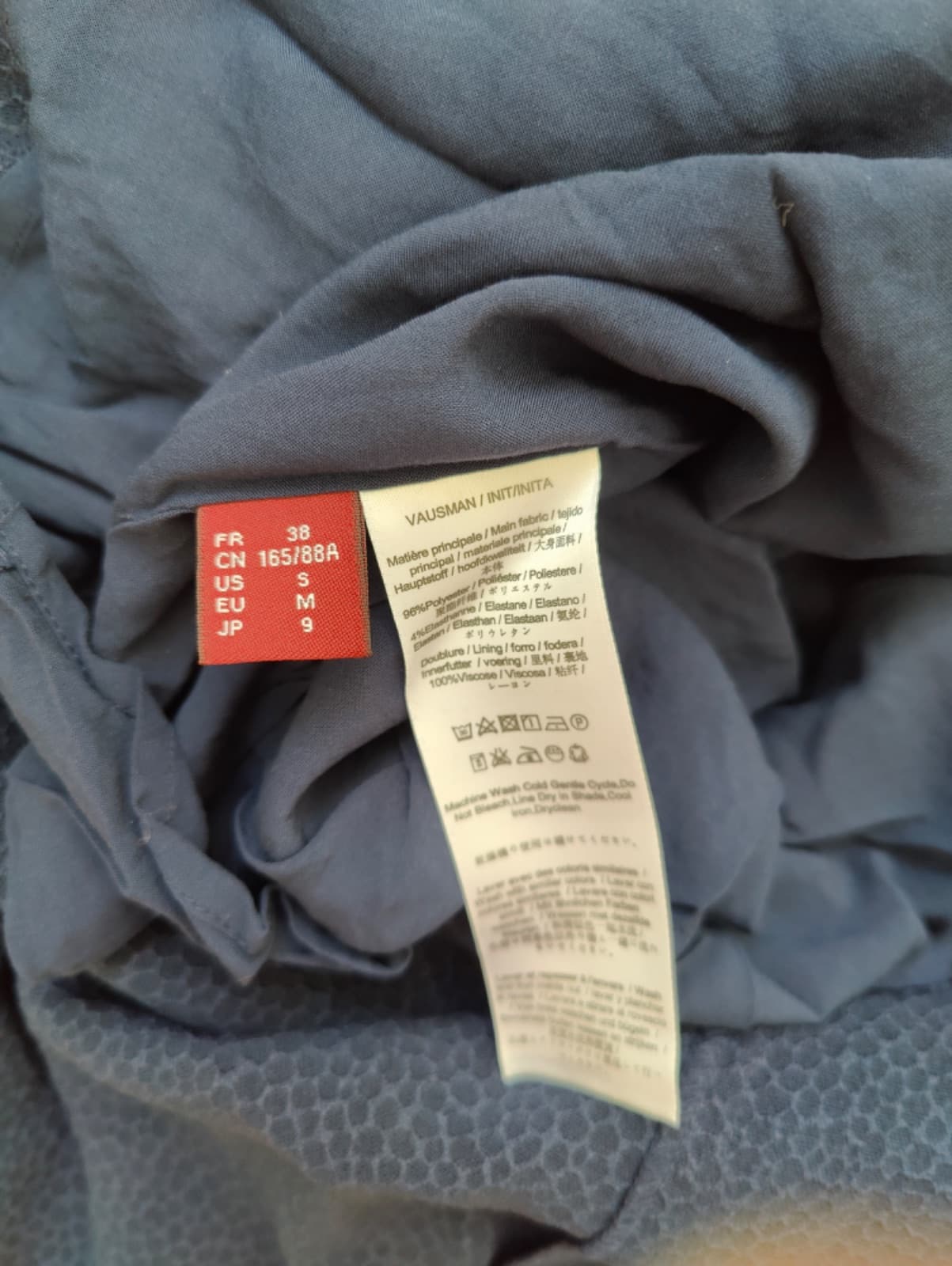 Robe Comptoir des Cotonniers bleu marine texturée – Taille 38 — photo 6