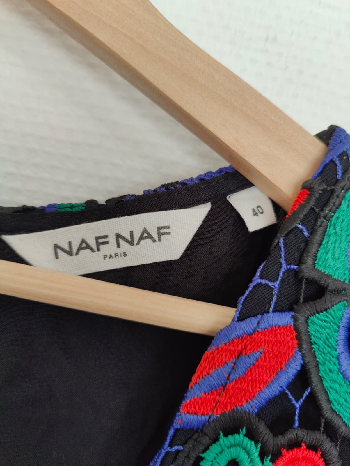 Robe NAF NAF brodée fleurie multicolore – Taille 42 — photo 4