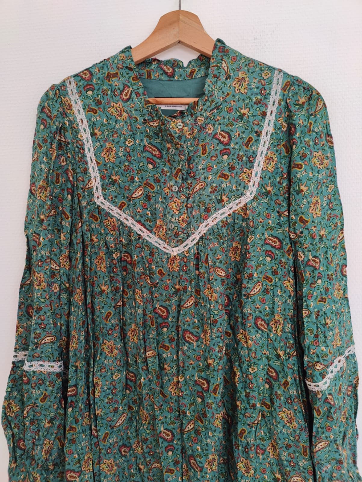 Robe NAF NAF verte imprimé bohème – Taille 42 — photo 3