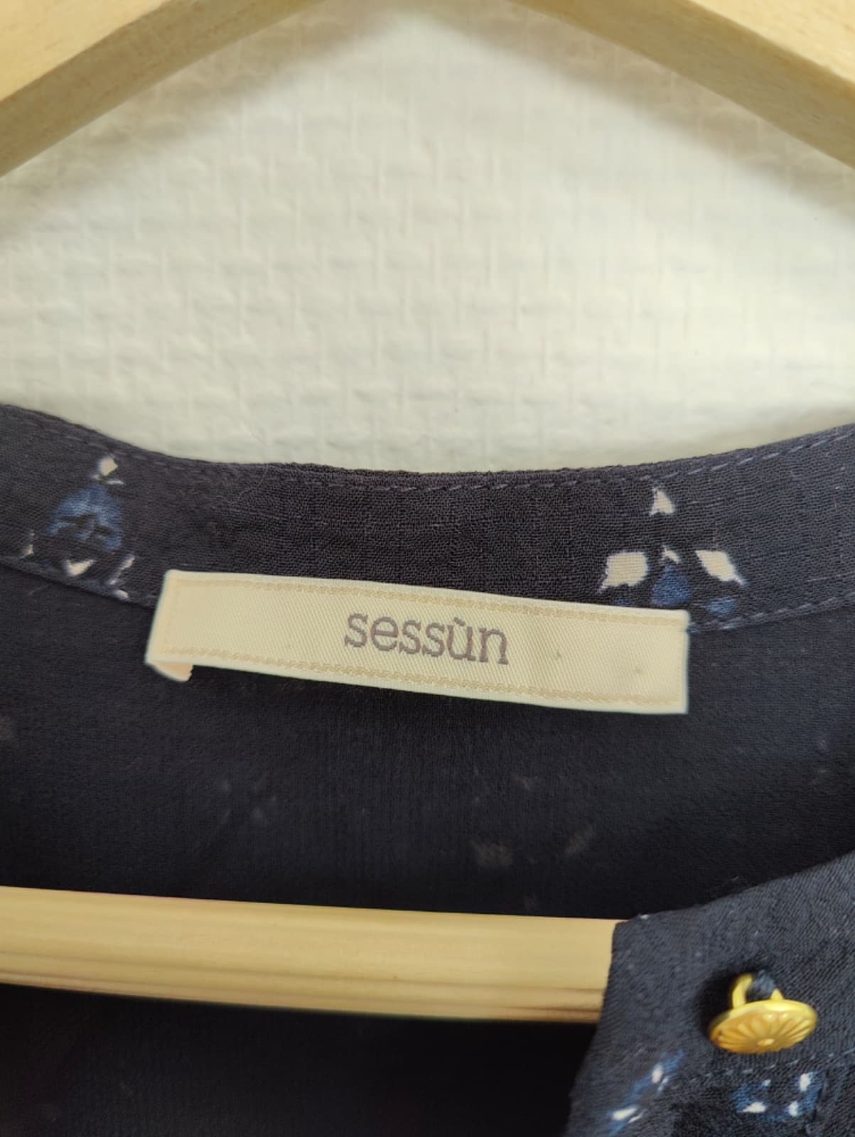 Robe Sessùn bleu marine à motifs – Taille S — photo 5