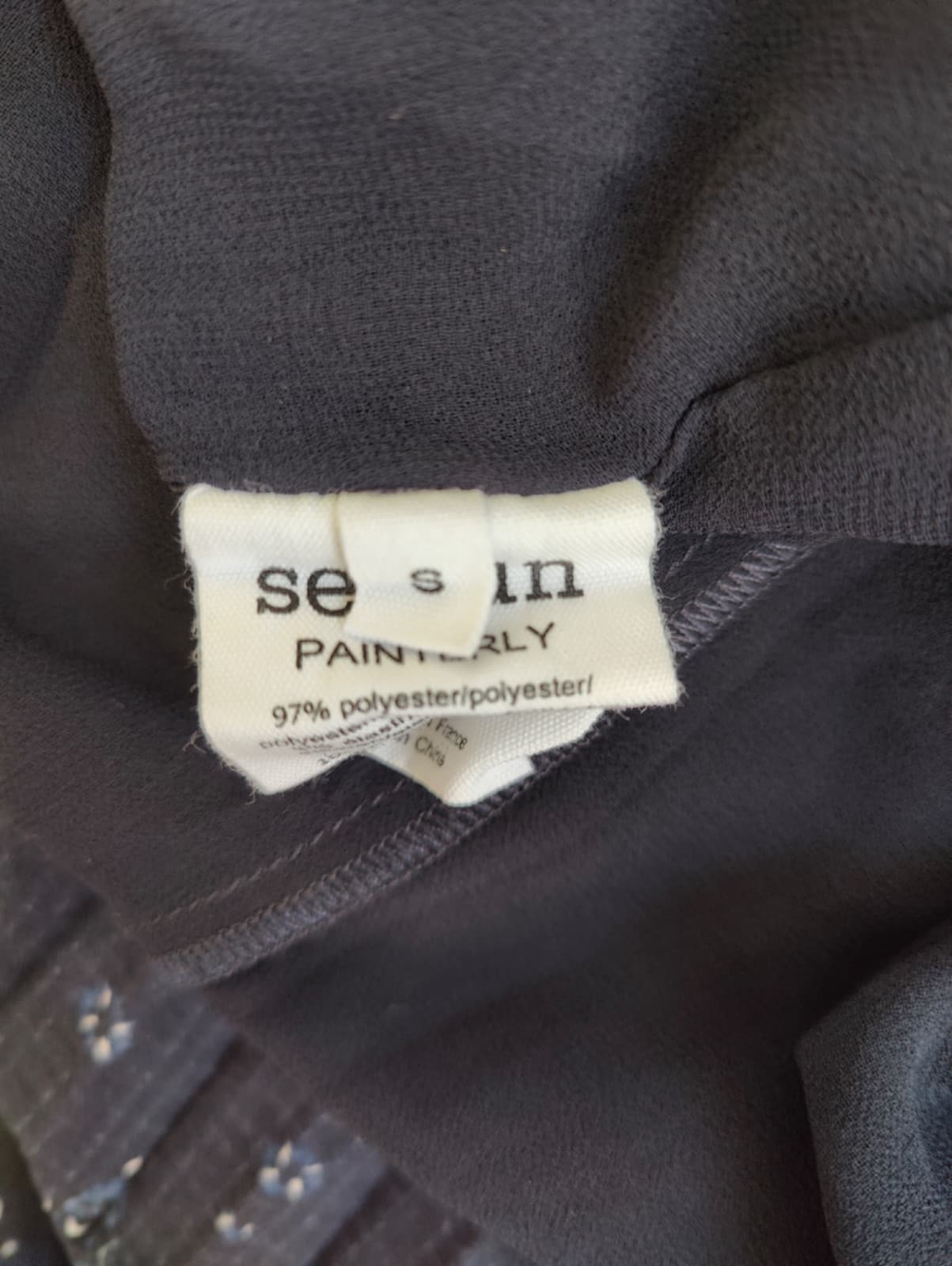 Robe Sessùn bleu marine à motifs – Taille S — photo 6