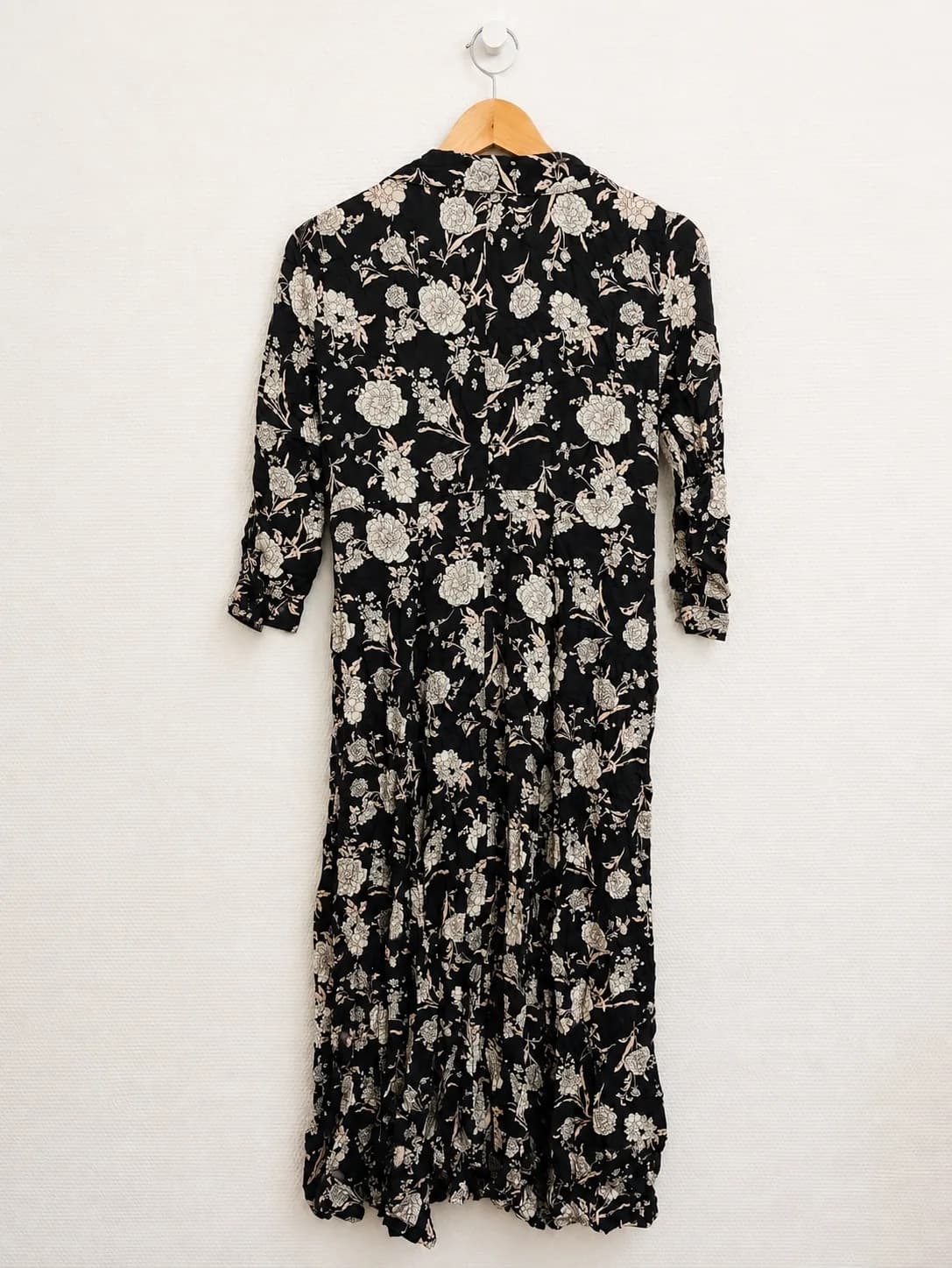 Robe longue Zara fleurie noire – Taille L — photo 5