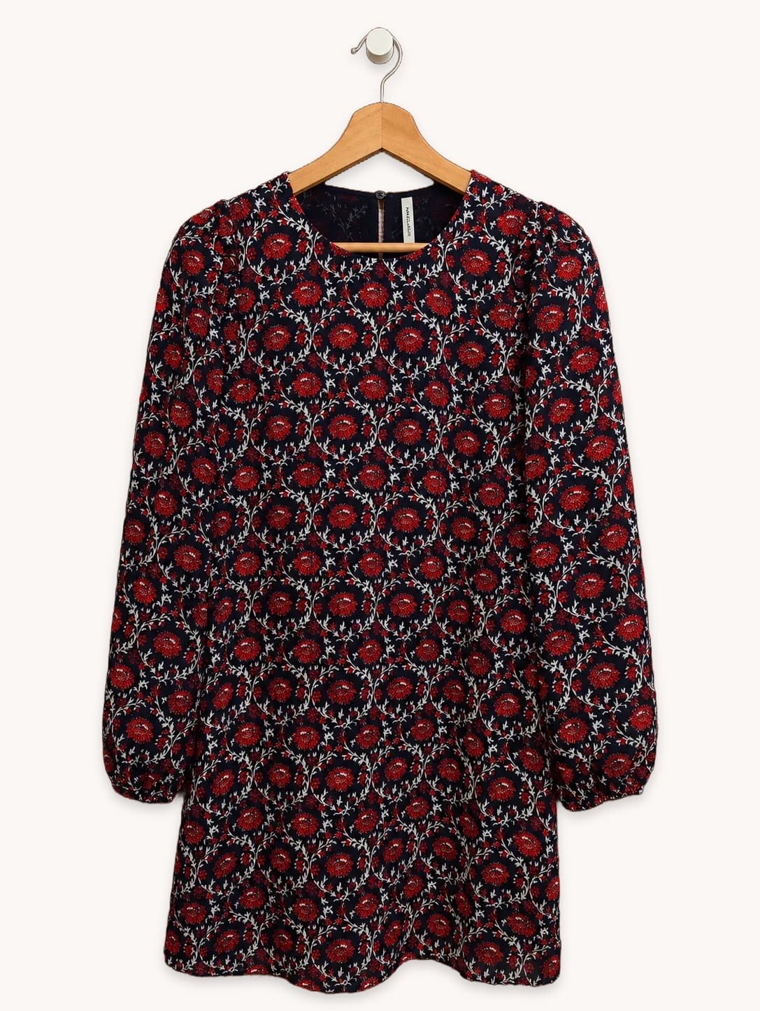 Robe Pepe Jeans fleurie rouge & bleu marine – Taille S — photo 2