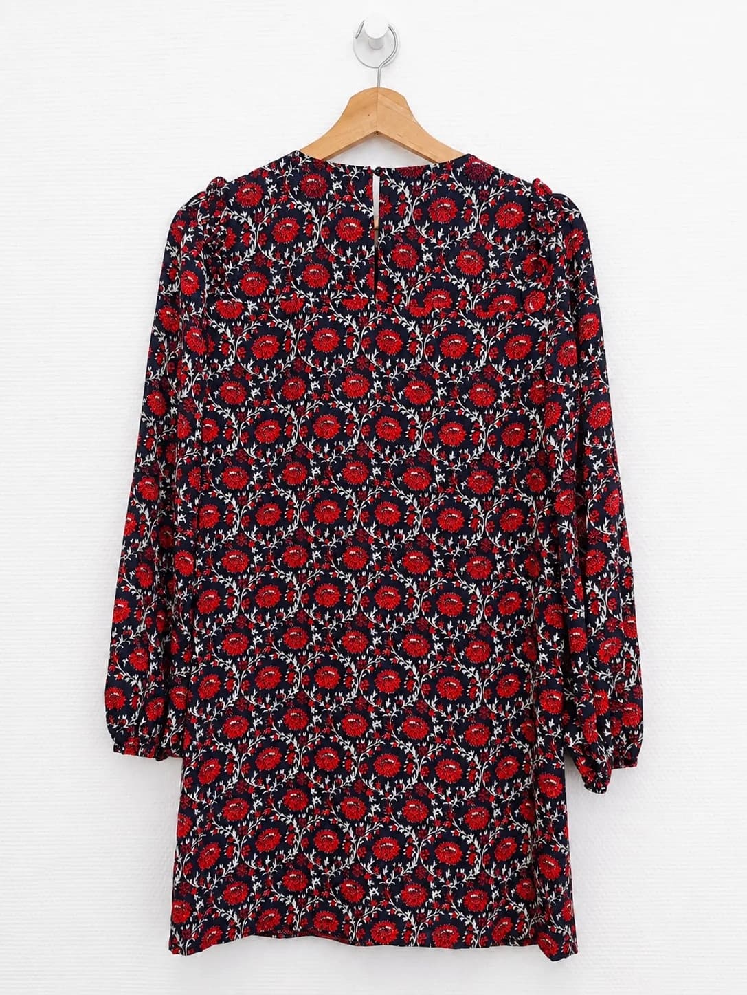 Robe Pepe Jeans fleurie rouge & bleu marine – Taille S — photo 5