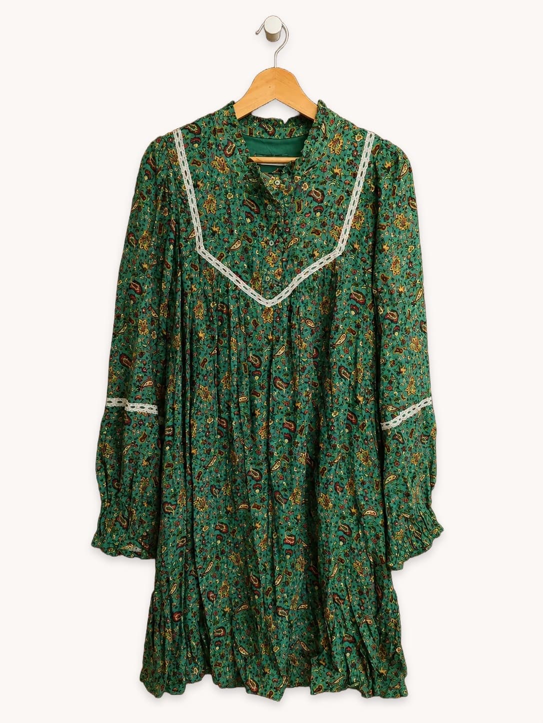 Robe NAF NAF verte imprimé bohème – Taille 42 — photo 2