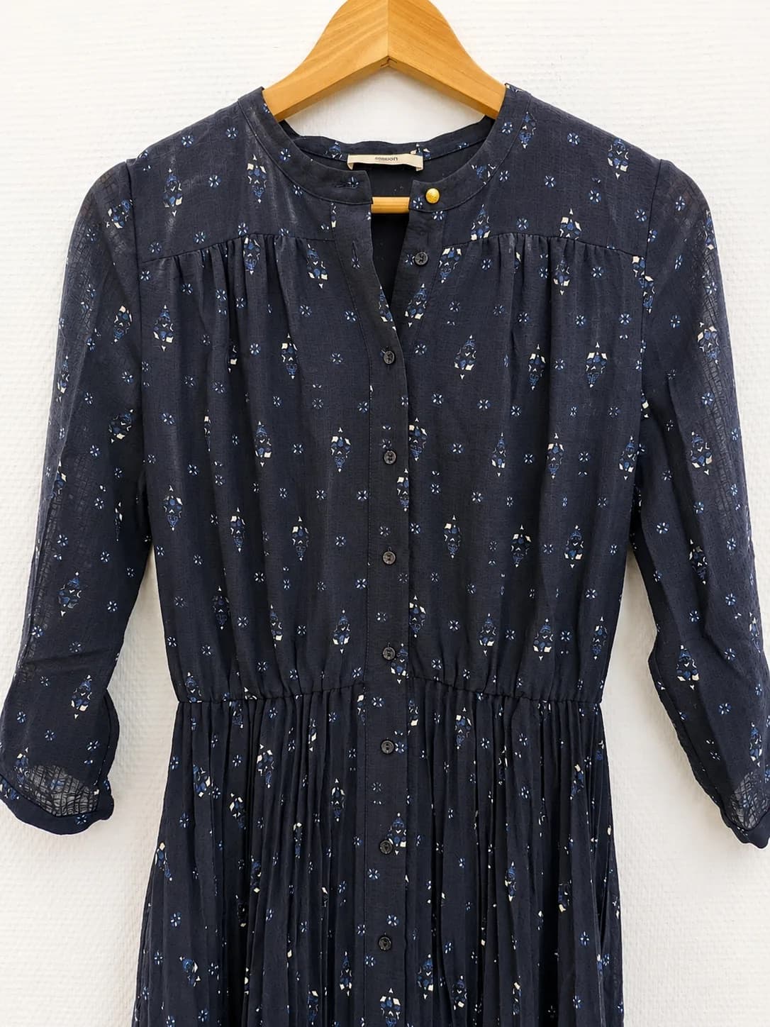 Robe Sessùn bleu marine à motifs – Taille S — photo 3