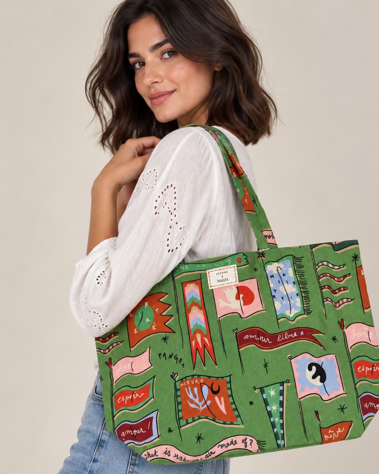 Sézane x Pangea shopper