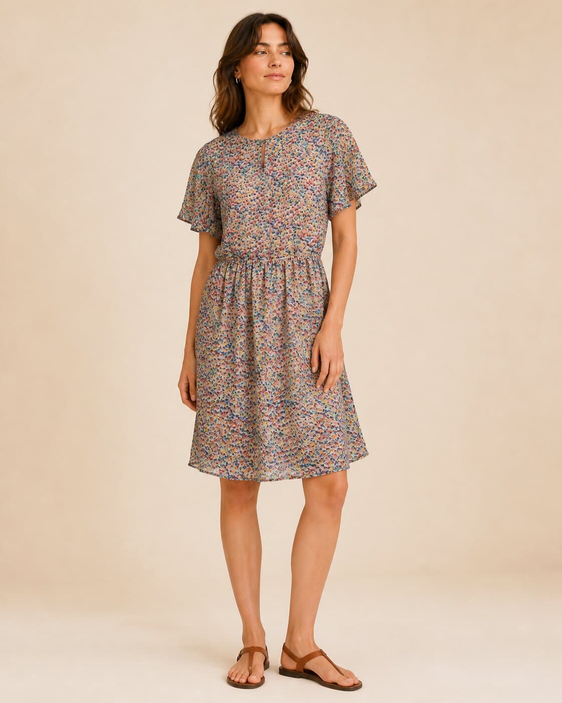 Abito a fiori multicolore Compania Fantastica – Taglia S