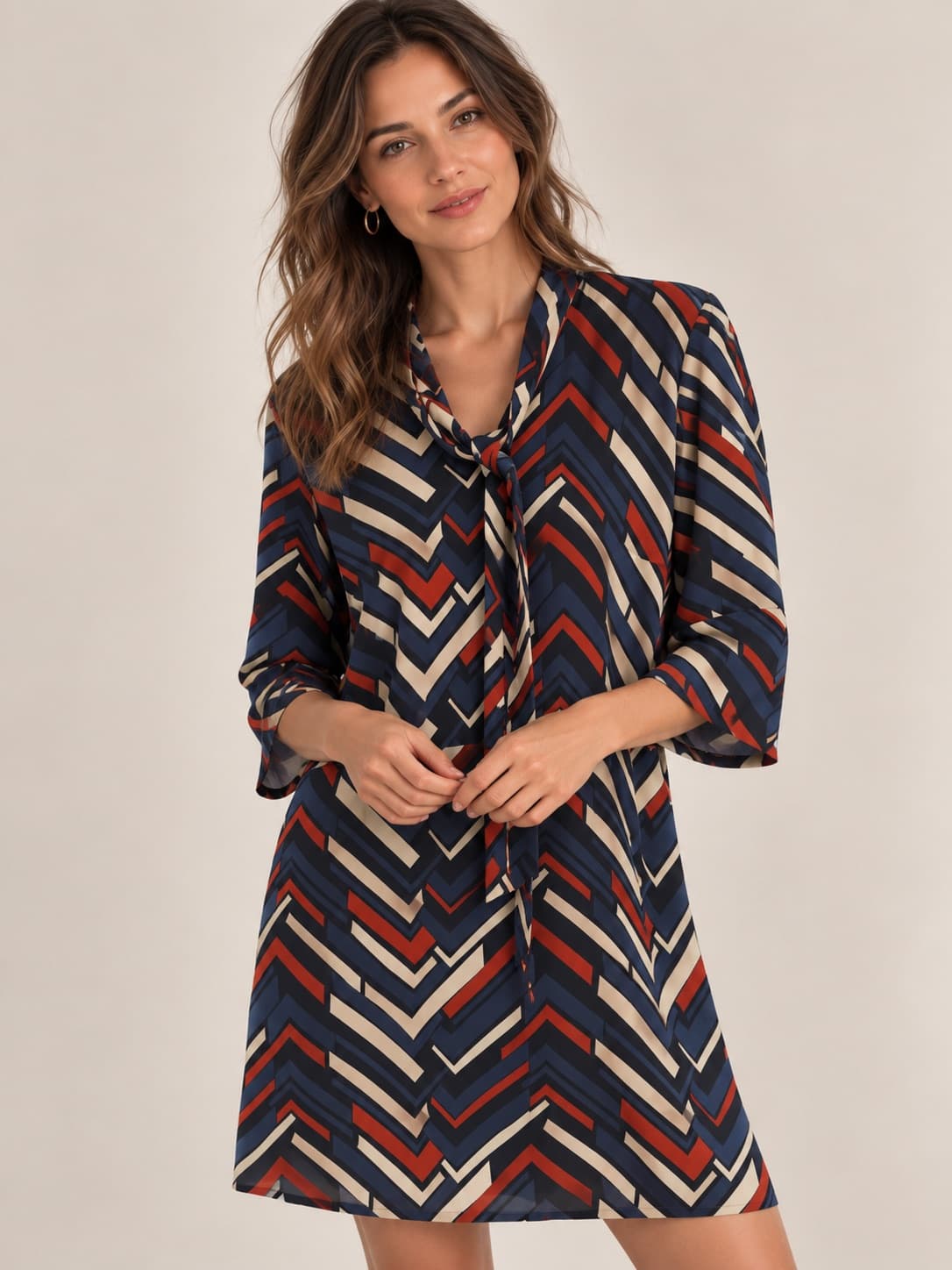 Robe La Fée Maraboutée à motifs géométriques – Taille 42 — photo 1