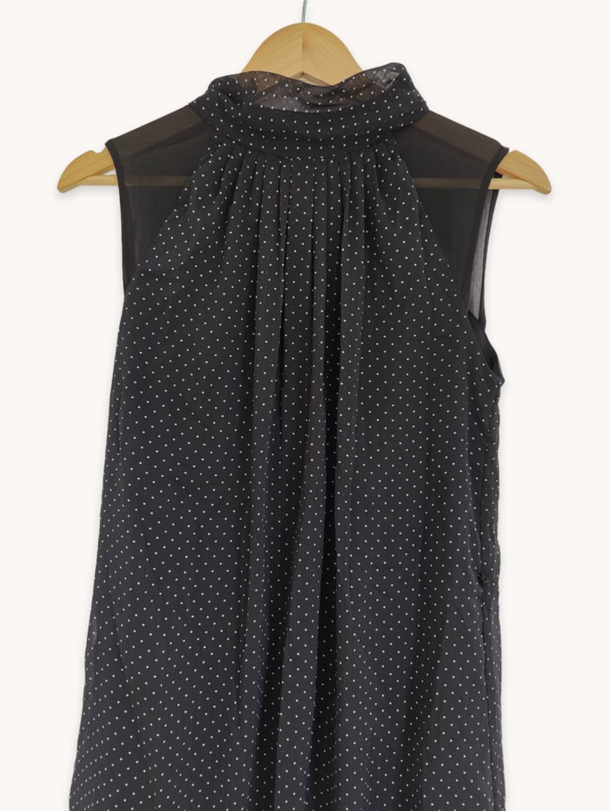 Robe Mango noire à pois – Taille S — photo 3