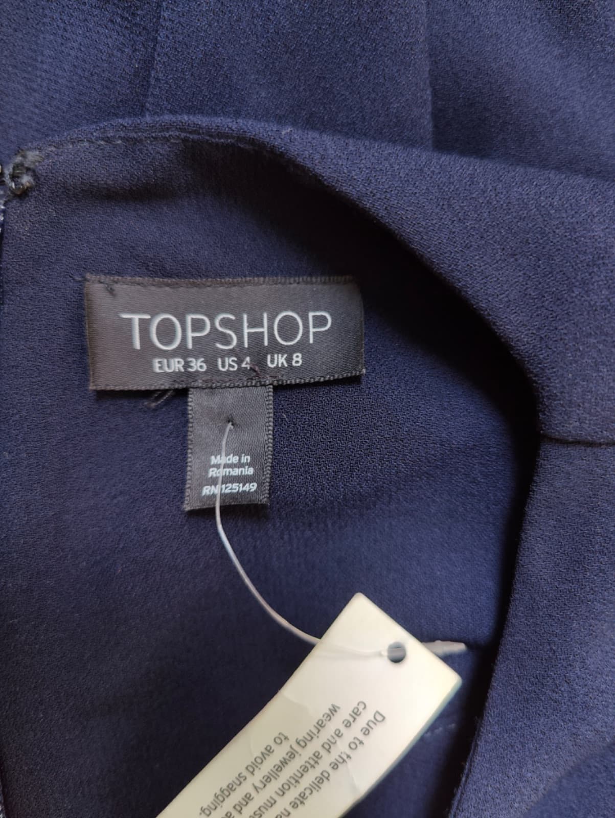 Robe Topshop bleu marine – Taille 36 — photo 5