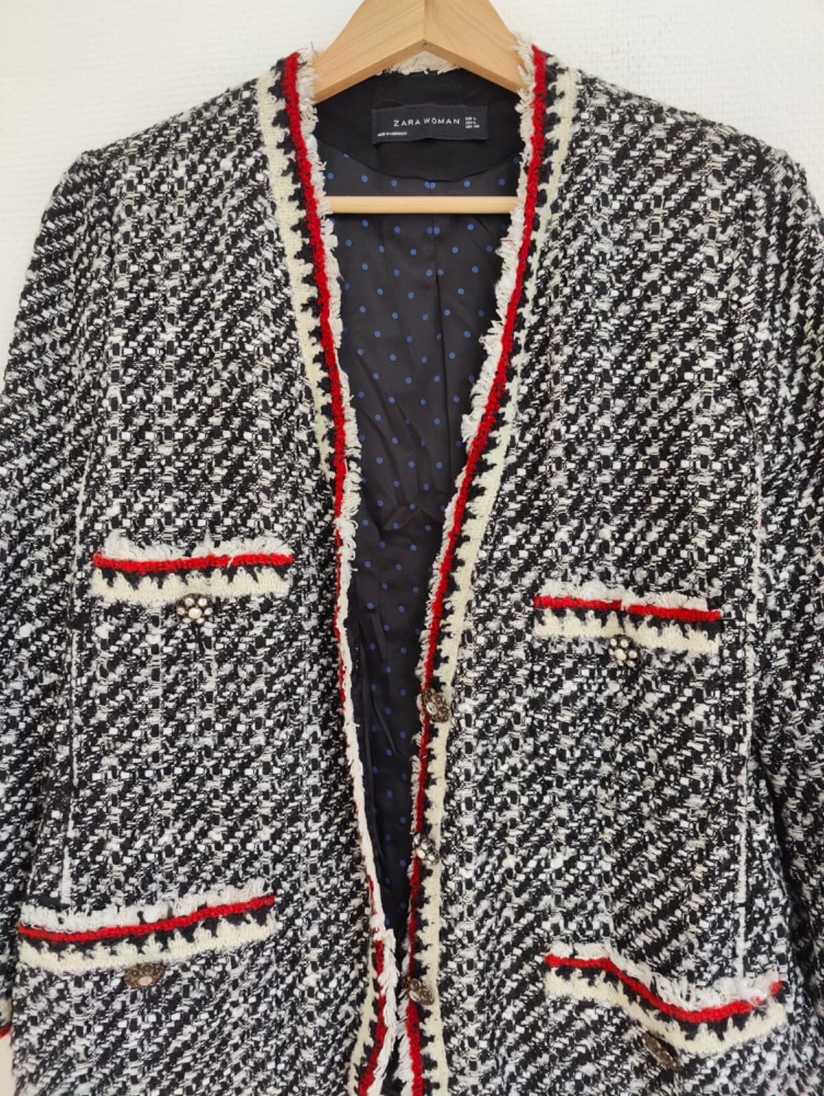 Veste Zara Woman en tweed – Taille L — photo 3