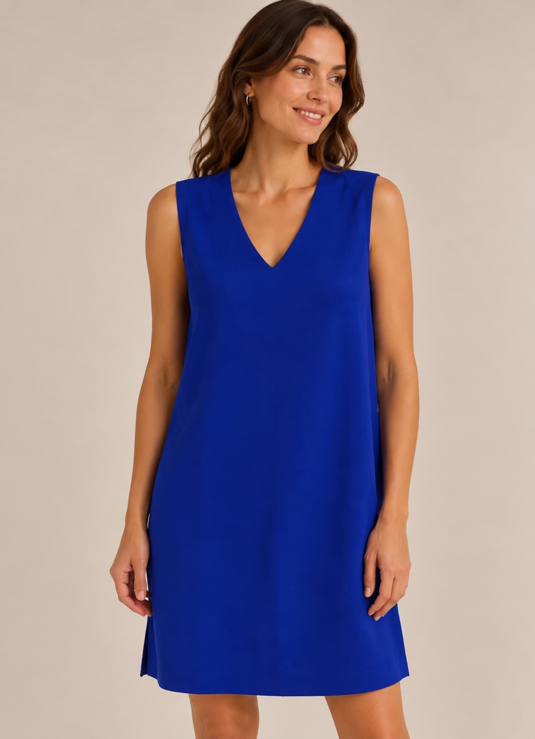 Robe Mango bleu électrique à col V – Taille L — photo 1