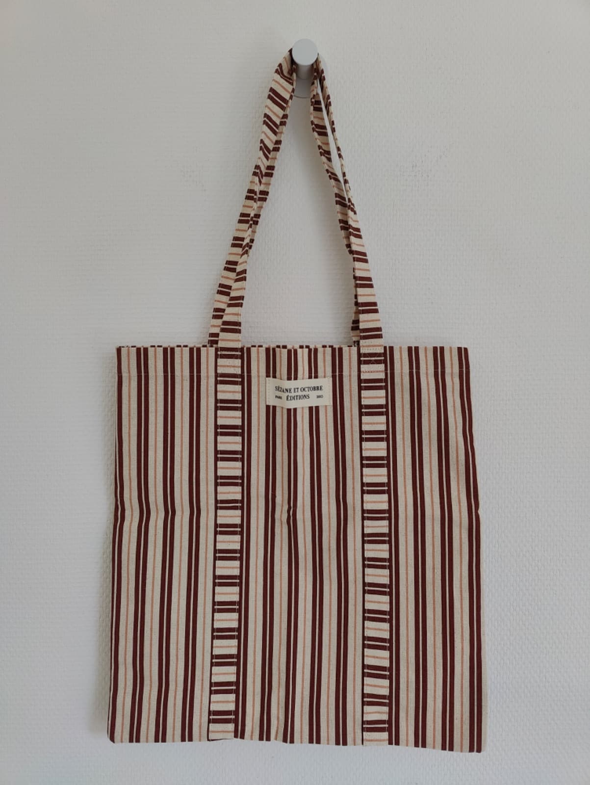Sac cabas en toile rayée Sézane x Octobre Éditions — photo 2