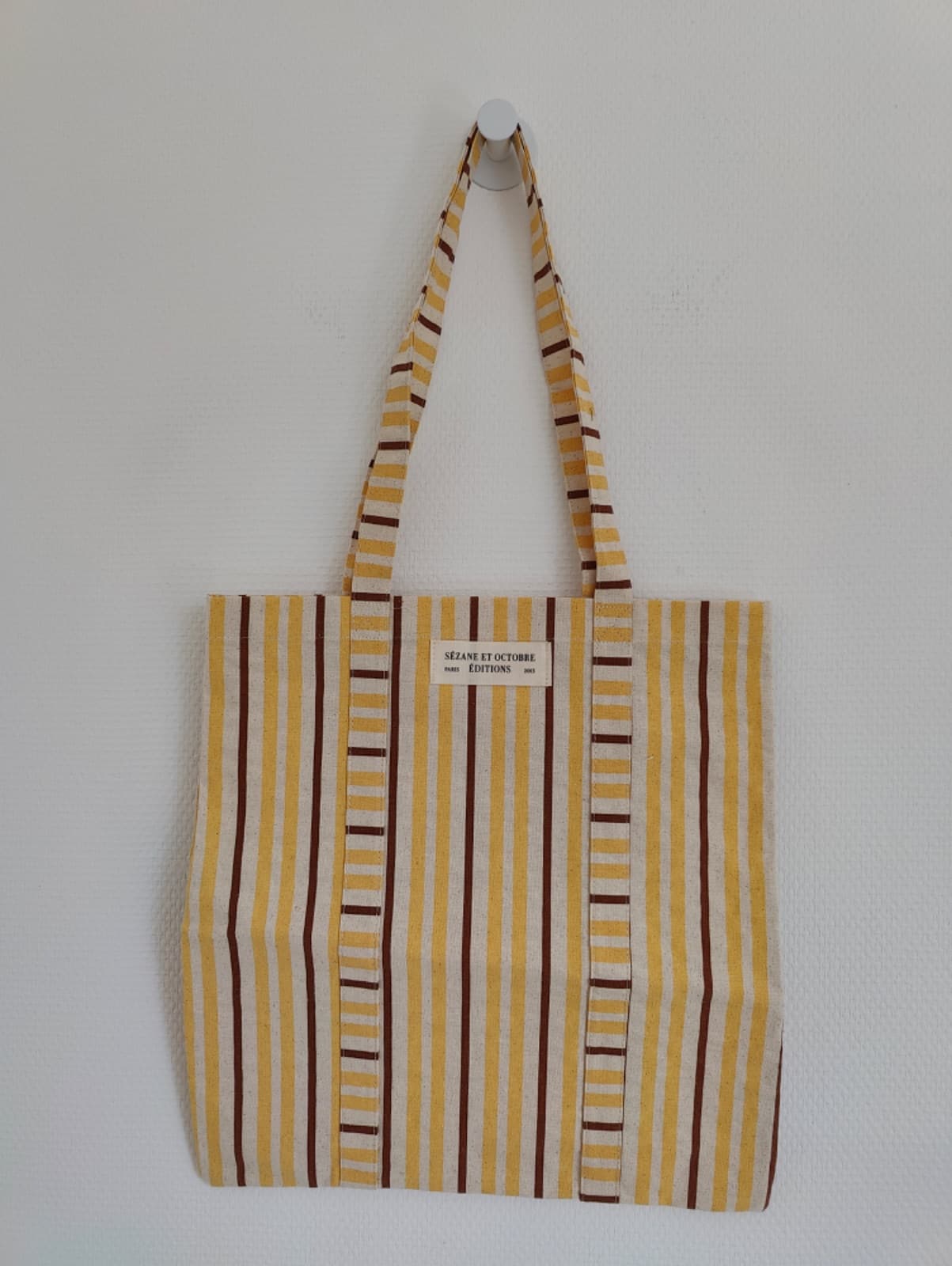 Sac cabas en toile rayée Sézane x Octobre Éditions — photo 2