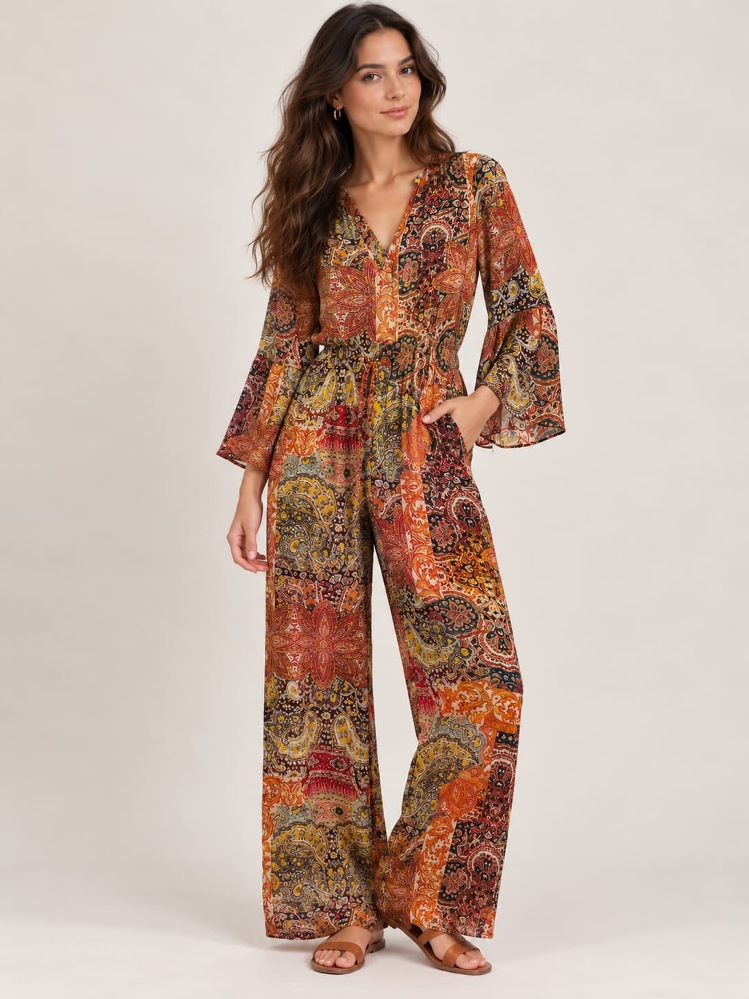 Zara jumpsuit met print – Maat M