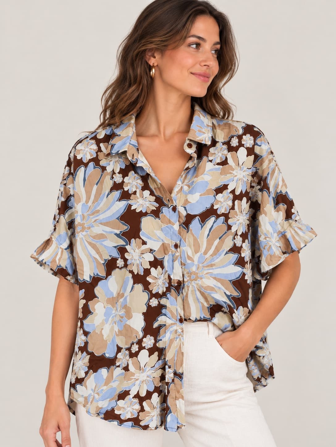 Jaase blouse met bloemenprint – Maat S