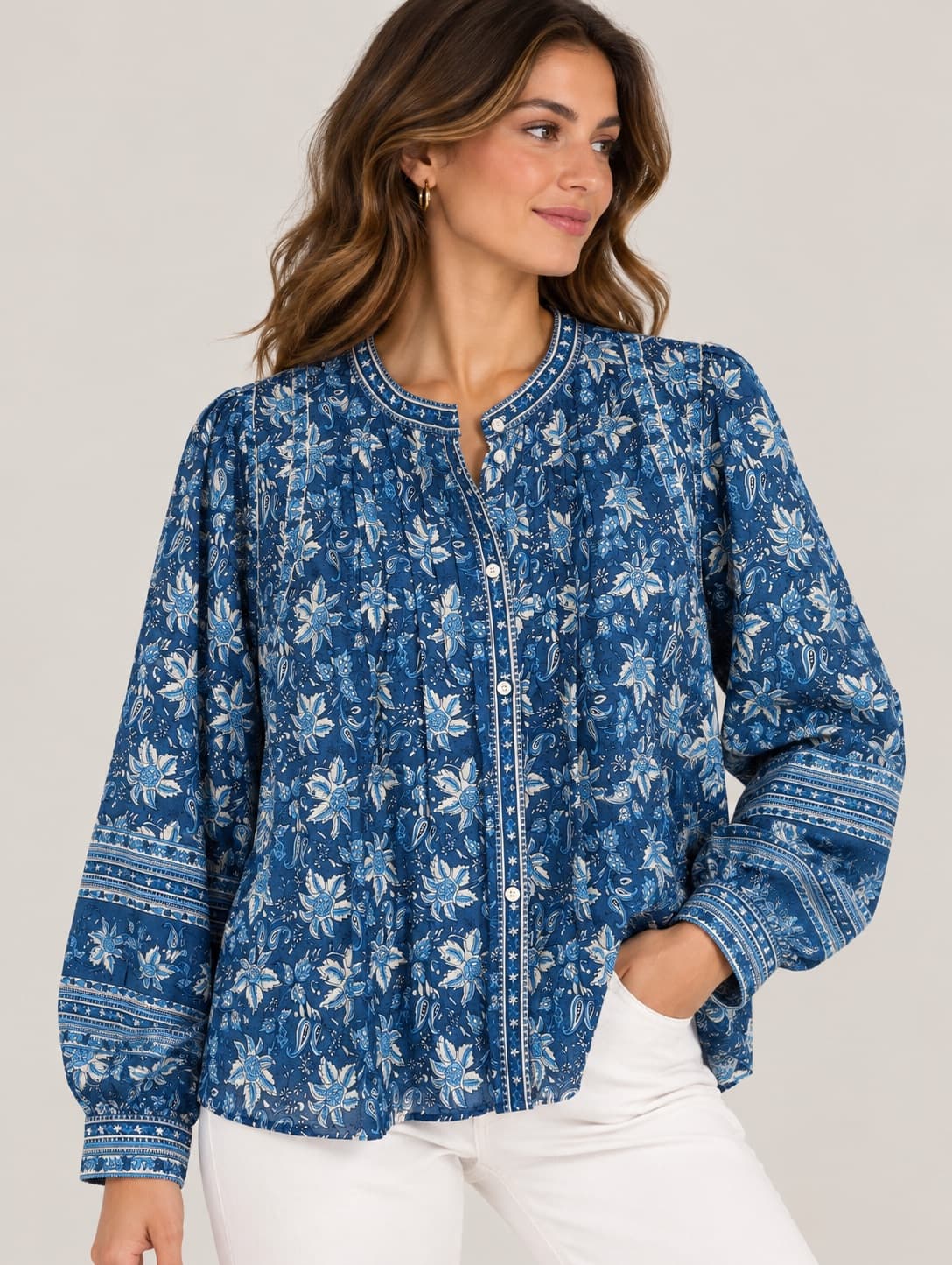 Blouse indigo Sézane x Sea NY – Taille 46 — photo 1