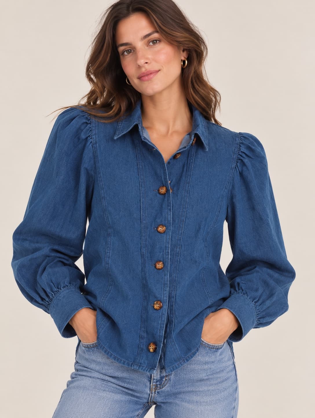 Chemise Sézane en denim – Taille 36 — photo 1