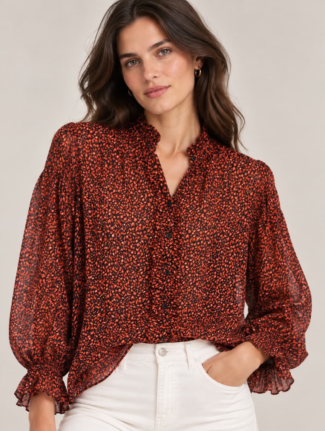 Blouse Mango imprimé animalier – Taille XS — photo 1