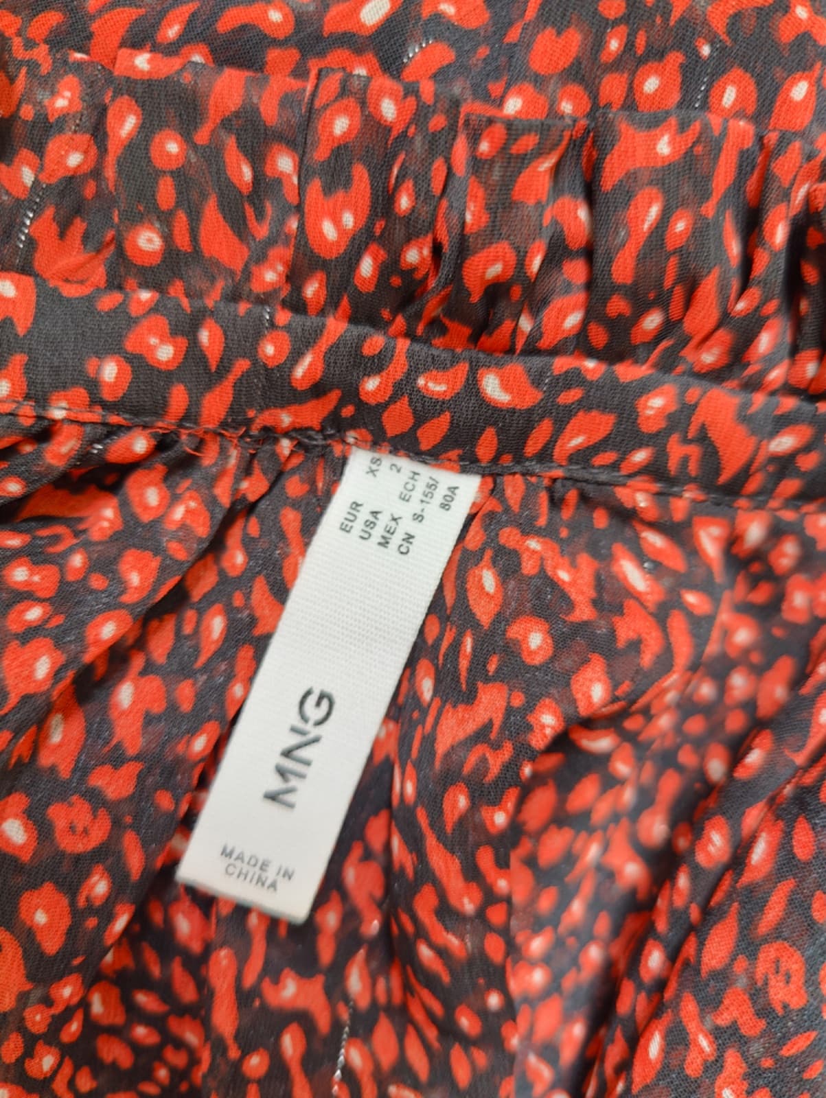 Blouse Mango imprimé animalier – Taille XS — photo 5