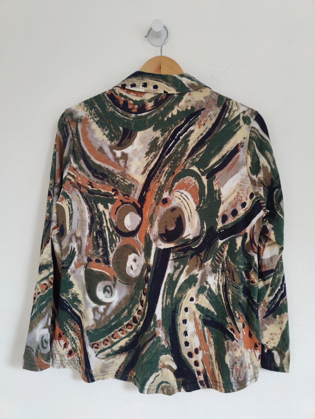 Polo Cashew Flower imprimé abstrait – Taille 44 — photo 4