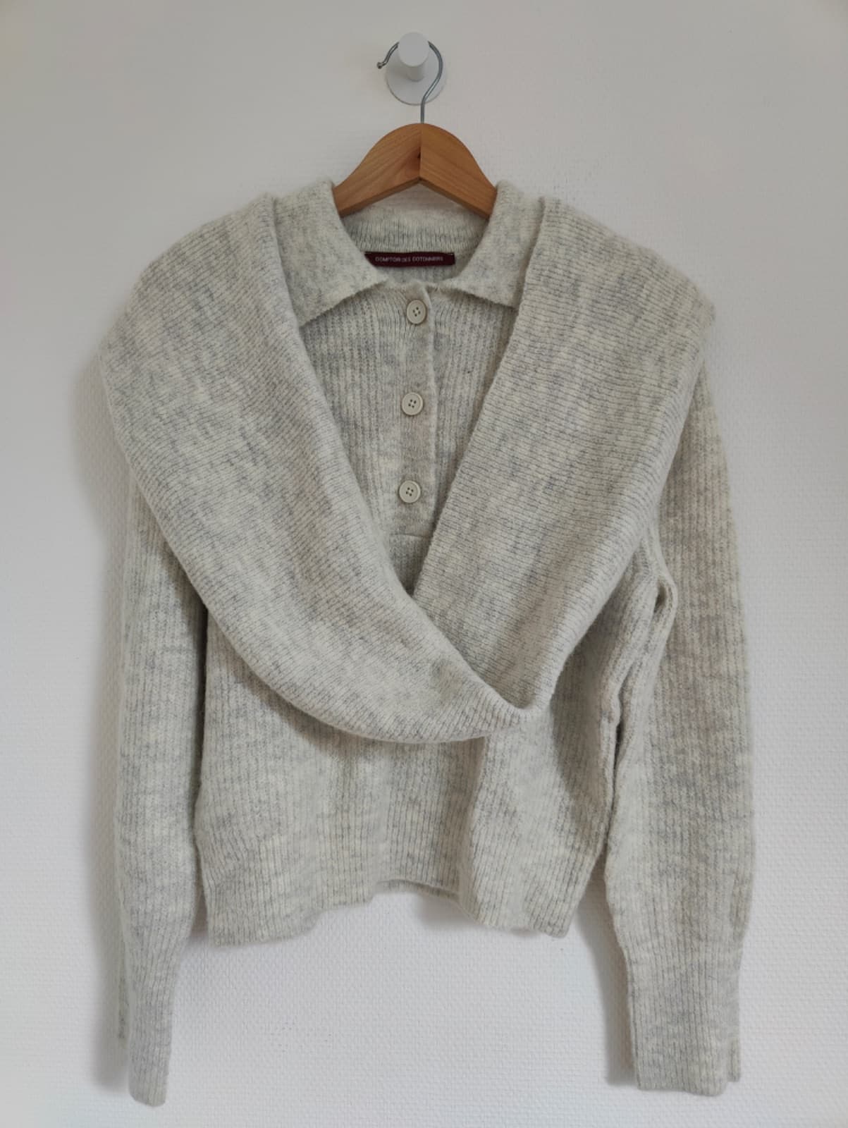 Pull Comptoir des Cotonniers avec écharpe intégrée – Taille M — photo 2