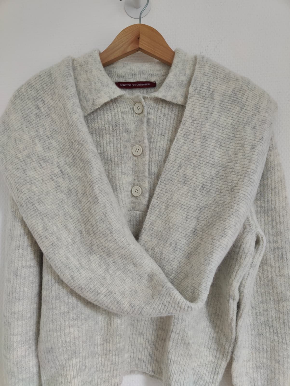 Pull Comptoir des Cotonniers avec écharpe intégrée – Taille M — photo 3