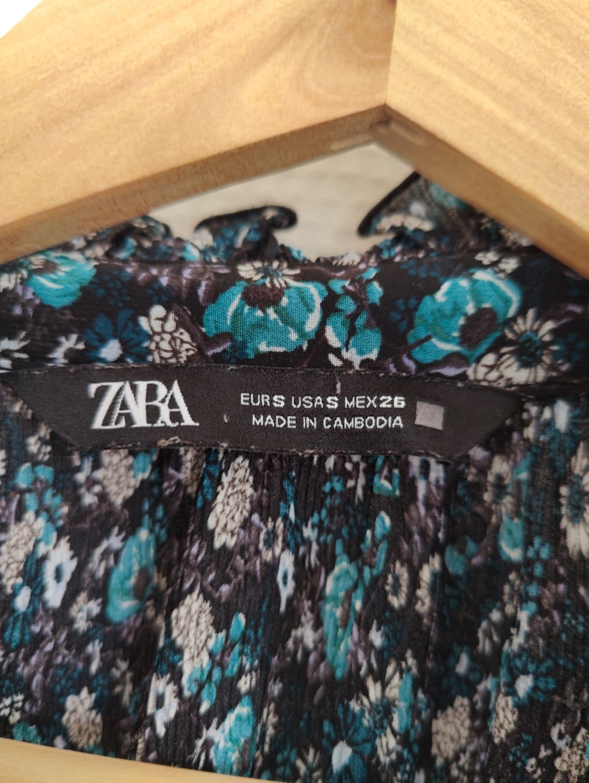 Blouse fleurie plissée Zara –  Taille S — photo 4