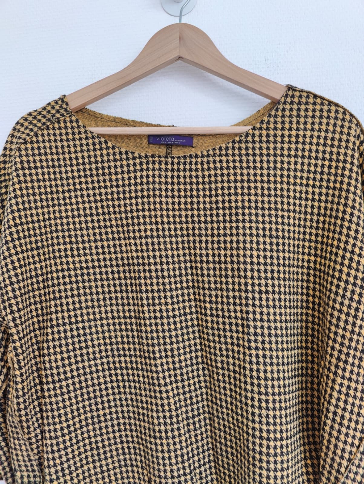 Top pied-de-poule Mango Violeta – Taille L — photo 3