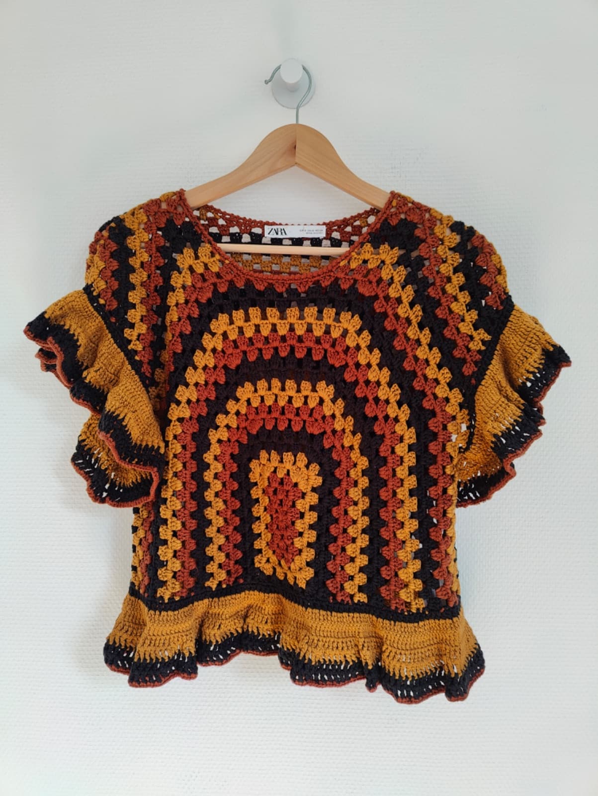 Top en crochet à volants Zara – Taille S — photo 2