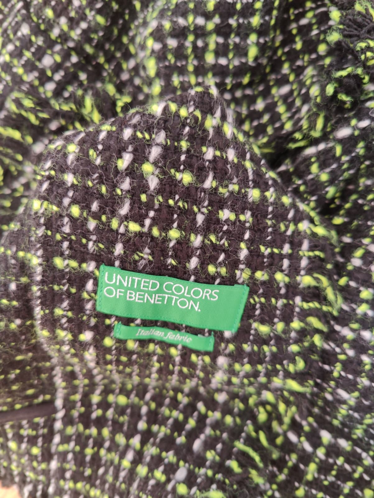 Veste en tweed Benetton – Taille S — photo 5