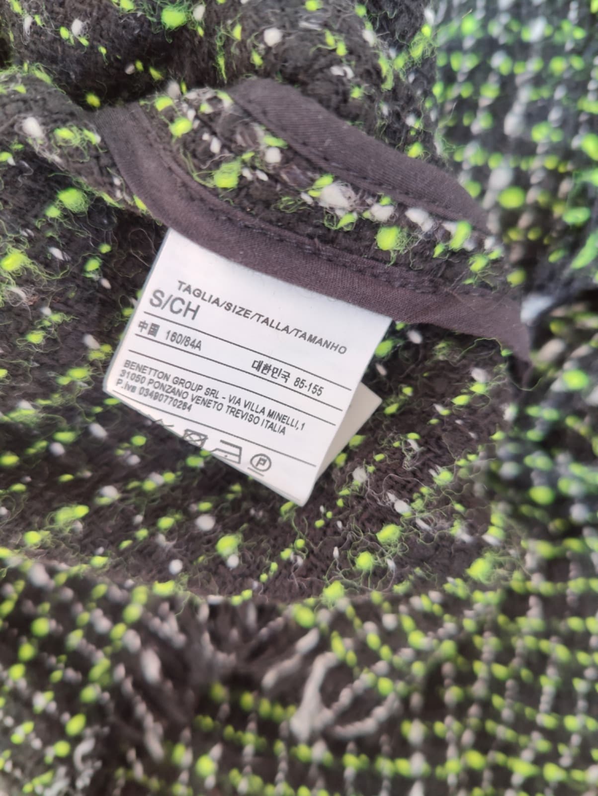 Veste en tweed Benetton – Taille S — photo 6