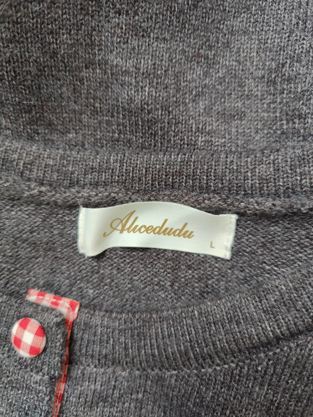 Cardigan gris Alicedudu – Taille L — photo 3