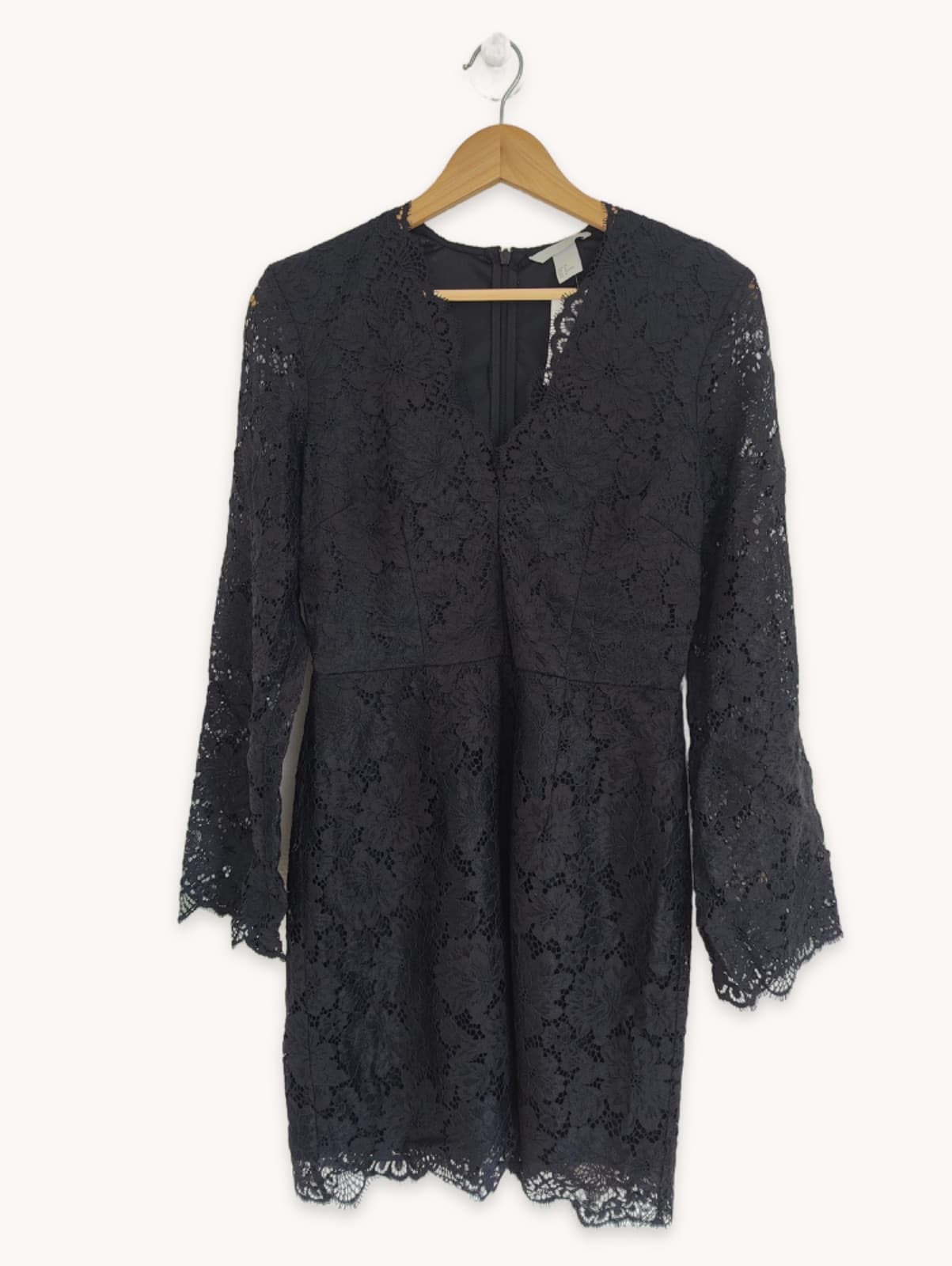 Robe en dentelle H&M noire – Taille 38 — photo 1