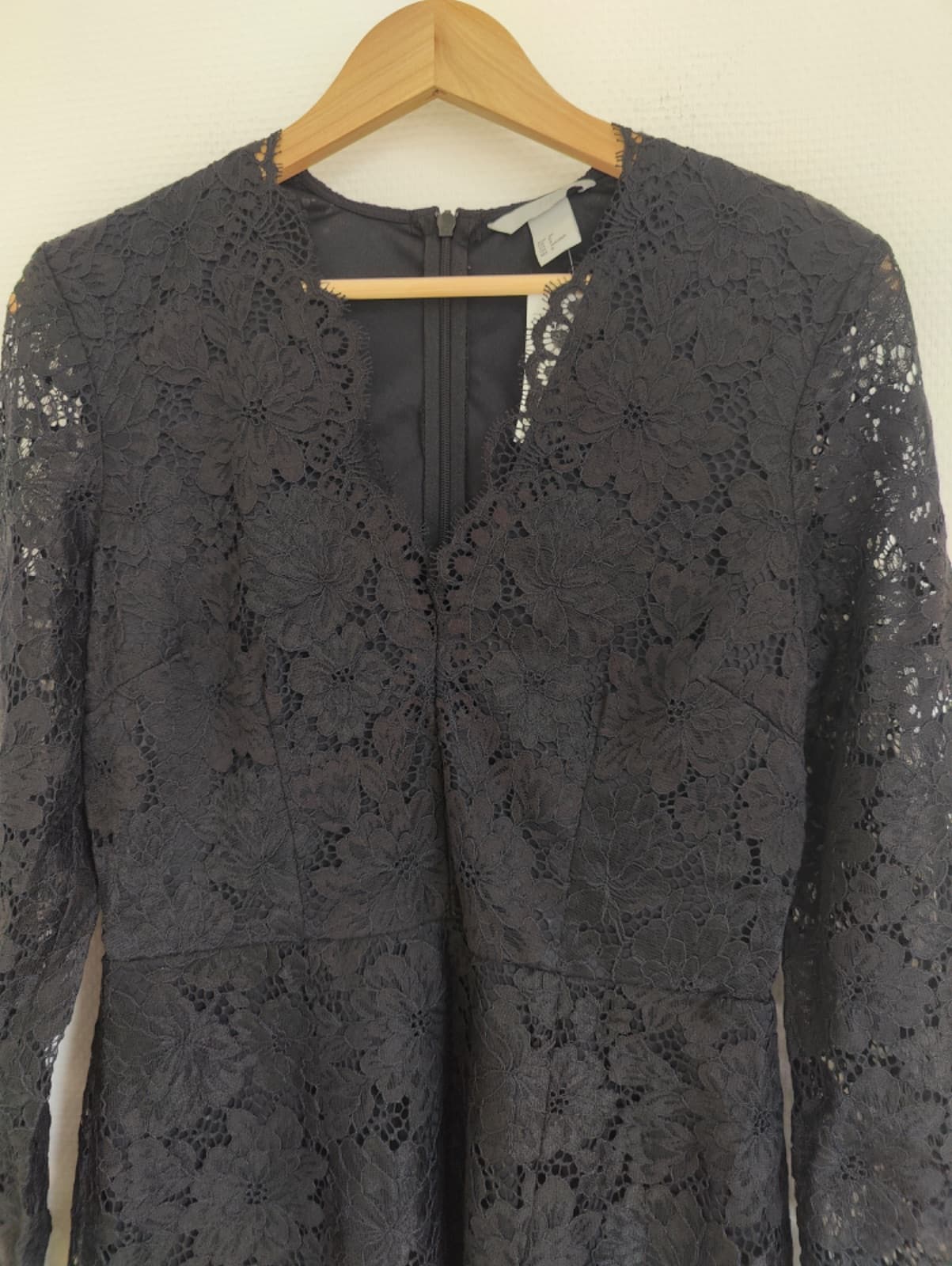 Robe en dentelle H&M noire – Taille 38 — photo 2