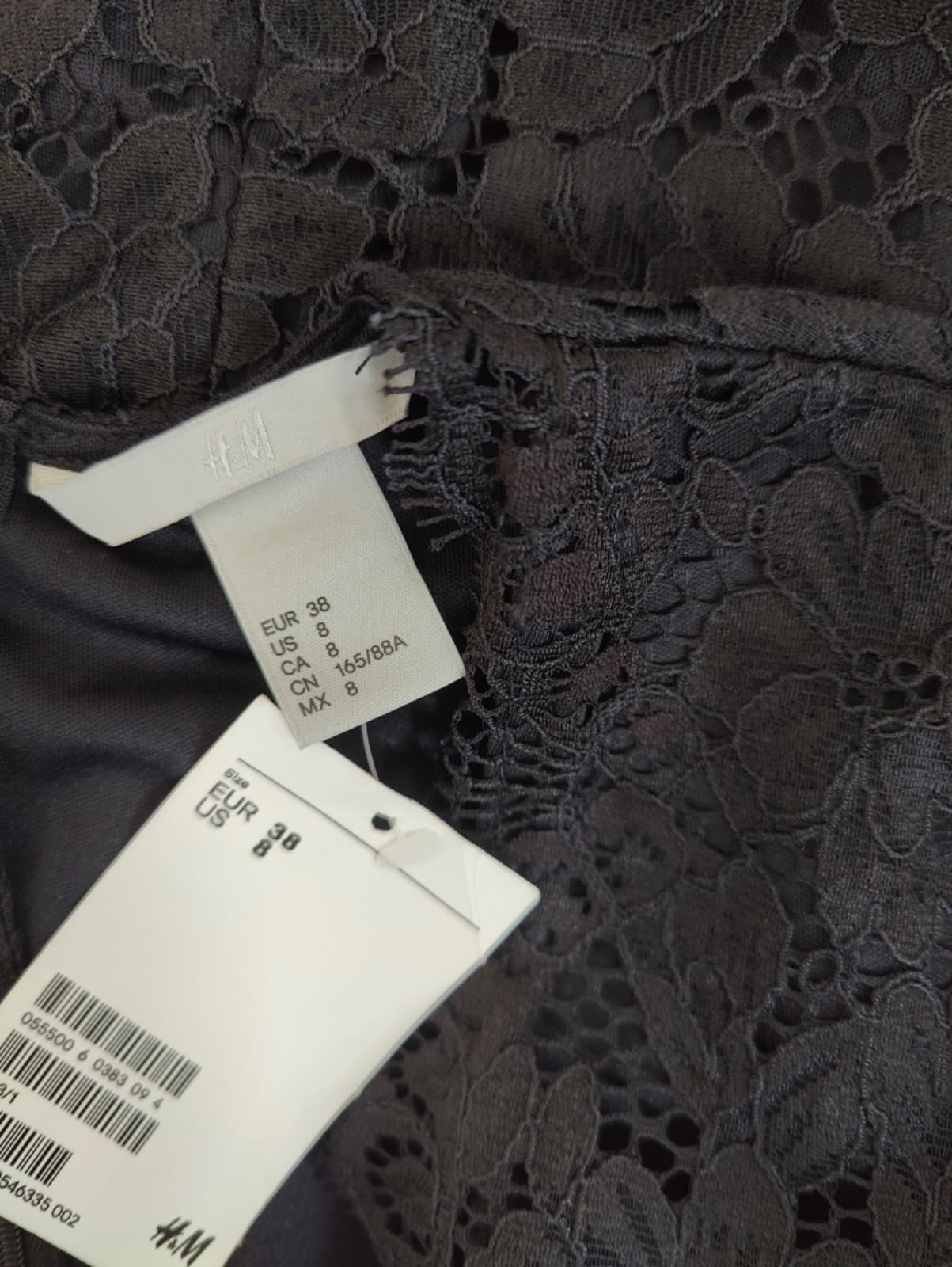 Robe en dentelle H&M noire – Taille 38 — photo 4