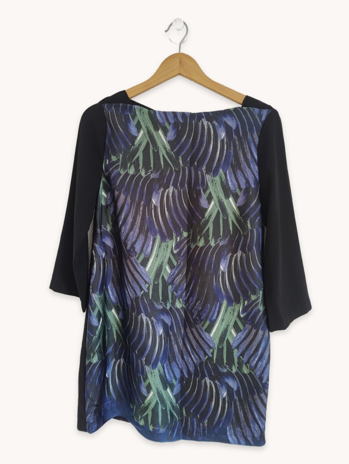 Robe Zara imprimée bleu et vert – Taille L — photo 2